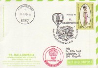 60. Ballonpost Königstetten 21.10.1978 D-ERGEE VIII Karte